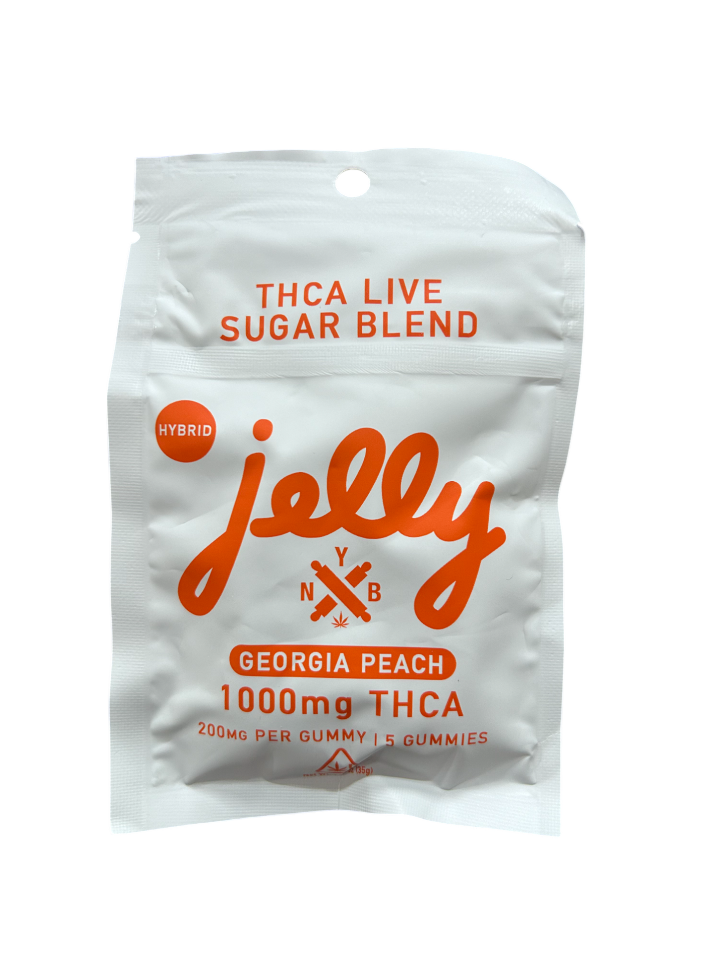 Not Your Bakery | THCa Live Sugar Gummies : Georgia Peach (HYBRID)