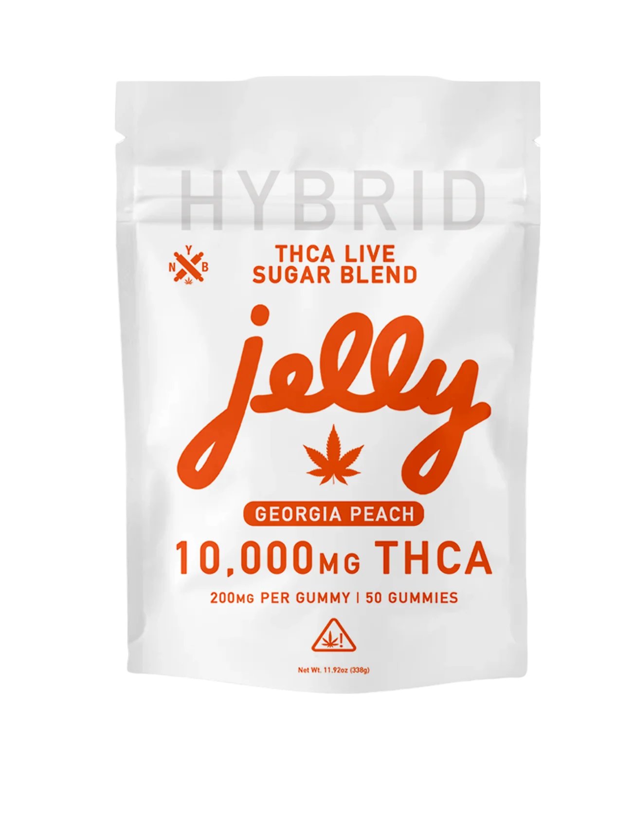 Not Your Bakery | THCa Live Sugar Gummies : Georgia Peach (HYBRID)